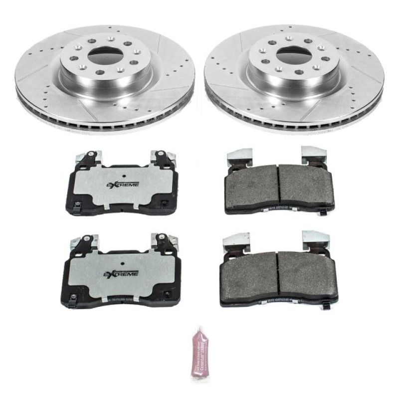 Power Stop 16-18 Cadillac CT6 Front Z26 Street Warrior Brake Kit