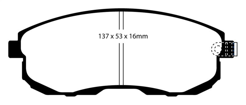 EBC 02-03 Infiniti G20 2.0 Yellowstuff Front Brake Pads