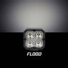 XK Glow XKchrome 20w LED Cube Light w/ RGB Accent Light Kit w/ Controller- Flood Beam 2pc