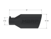 MBRP Universal Tip 8in O.D. Rolled End 4in inlet 18in length Black