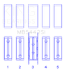 King Ford/Mazda Duratec 2.0/2.3 DOHC (Size 0.25) Silicon Bi-Metal Aluminum Main Bearing Set