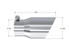 MBRP Universal Tip 4in O.D. Dual Wall Angled 3in inlet 8in length T304