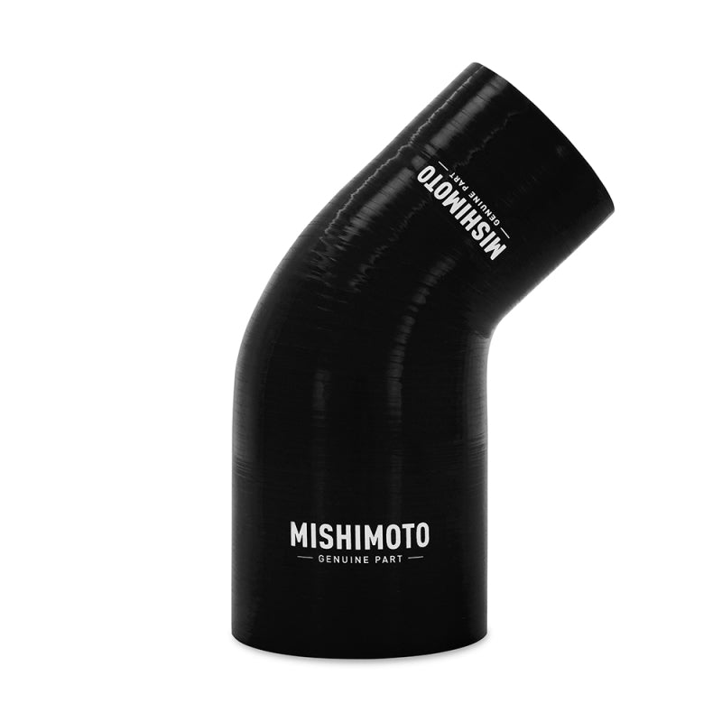 Mishimoto Silicone Reducer Coupler 45 Degree 3in to 3.5in - Black