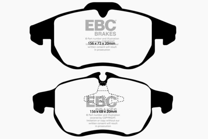 EBC 03 Saab 9-3 2.0 Turbo (Arc) Ultimax2 Front Brake Pads