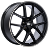 BBS CI-R 19x8.5 5x112 ET45 Satin Black Polished Rim Protector Wheel -82mm PFS/Clip Required