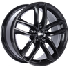 BBS SX 17x7.5 5x120 ET37 Crystal Black Wheel -82mm PFS/Clip Required