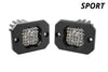 Diode Dynamics Stage Series C1 LED Pod Sport - White Flood Flush WBL (Pair)