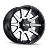 ION Type 143 17x9 / 8x165.1 BP / -12mm Offset / 125.2mm Hub Black/Machined Wheel