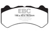 EBC 08-11 Nissan GT-R (R35) 3.8 Twin Turbo (Cast Iron Rotors) Bluestuff Front Brake Pads