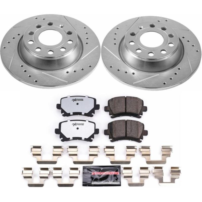 Power Stop 2013 Audi A3 Rear Z26 Street Warrior Brake Kit