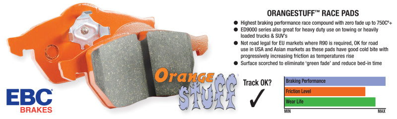 EBC Brakes Orangestuff Full Race Brake Pads