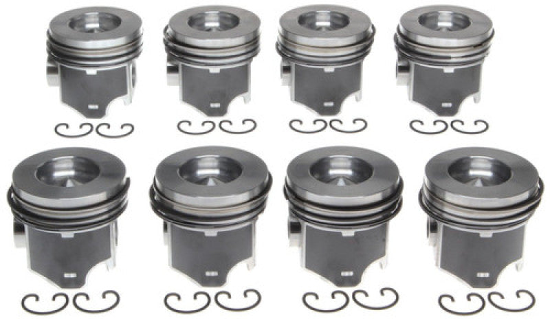 Mahle OE GM 5.7L 350 V8 Flat Top STD w/ P Coated Aftermarket Version Piston Set (Set of 8)