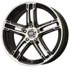 Enkei FD-05 16x7 5x100 387mm Offset 72.6 Bore Dia Black Machined Wheel