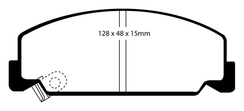 EBC 93-95 Honda Civic Coupe 1.5 DX Redstuff Front Brake Pads