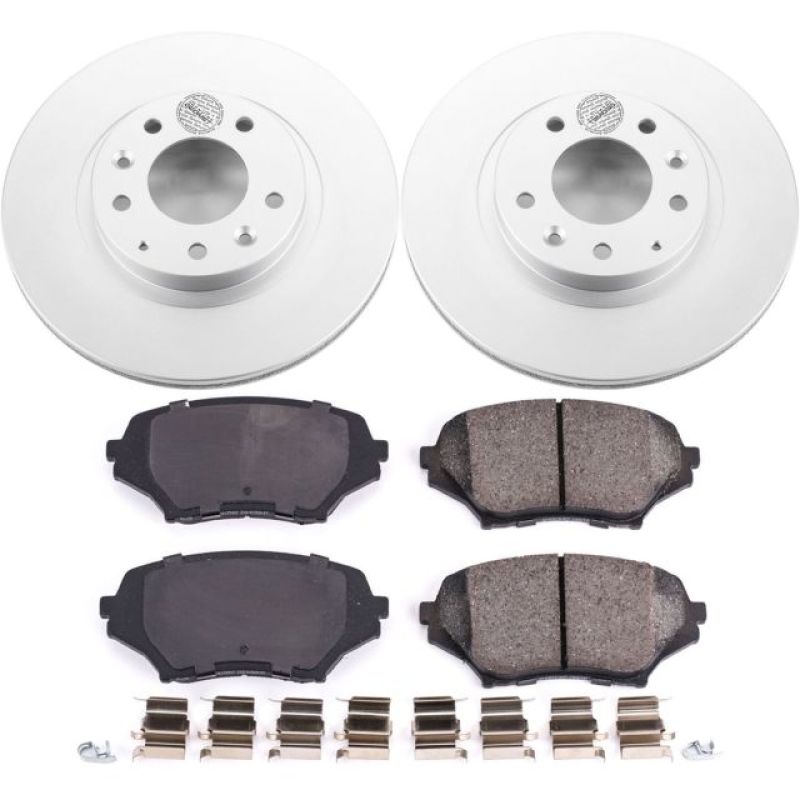 Power Stop 06-15 Mazda MX-5 Miata Front Z17 Evolution Geomet Coated Brake Kit