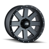 ION Type 134 18x9 / 5x139.7 BP / 0mm Offset / 108mm Hub Matte Gunmetal/Black Beadlock Wheel