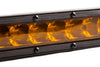 Diode Dynamics 12 In LED Light Bar Single Row Straight - Amber Flood Each Stage Series