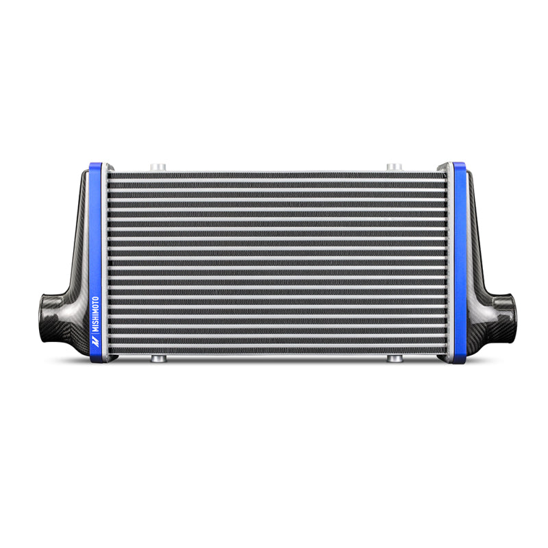 Mishimoto Universal Carbon Fiber Intercooler - Matte Tanks - 450mm Silver Core - S-Flow - DG V-Band