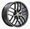 BBS CC-R 20x10.5 5x120 ET35 Satin Graphite Diamond Cut Polished Rim Protector Wheel -82mm PFS Req.