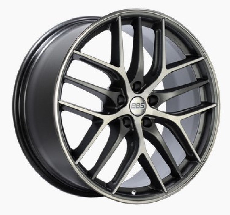 BBS CC-R 20x8.5 5x114.3 ET40 Satin Graphite Diamond Cut Polished Rim Protector Wheel -82mm PFS Req.