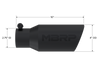 MBRP Universal Angled Rolled End Tip 4in OD / 2-3/4in Inlet / 10in Length - Black