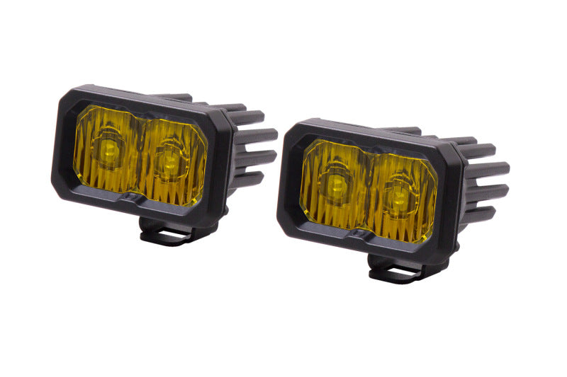 Diode Dynamics Stage Series 2 In LED Pod Pro - Yellow Driving Standard ABL (Pair)