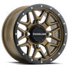 Raceline A94BZ Krank 14x7in / 4x137 BP / 38mm Offset / 110.18mm Bore - Bronze & Black Lip Wheel