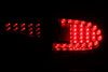 ANZO 2006-2011 Honda Civic LED Taillights Black