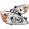 ANZO 2004-2007 Mitsubishi Lancer Projector Headlights w/ Halo Chrome (CCFL)