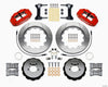 Wilwood Narrow Superlite 6R Front Hat Kit 14.00in Red 1999-2012 Subaru WRX w/Lines