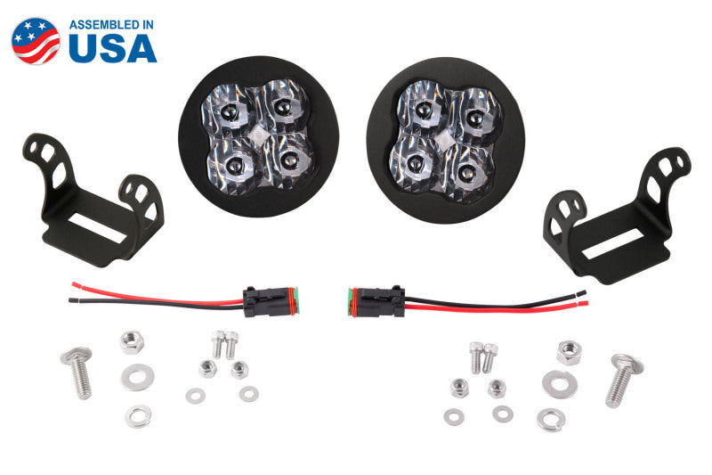 Diode Dynamics SS3 LED Pod Max - White SAE Fog Round (Pair)