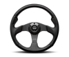 Momo Jet Steering Wheel 320 mm -  Black AirLeather/Black Spokes