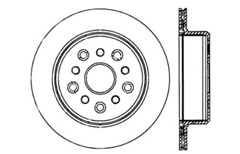 StopTech 93-98 Toyota Supra Turbo Drilled Right Rear Rotor