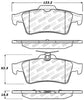 StopTech Performance 07-09 Mazdaspeed3 / 06-07 Mazdaspeed6 / 06-07 Mazda3 Rear Brake Pads