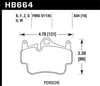 Hawk 05-08 Porsche 911 Carrera Front & Rear / 08 Boxster / 07-08 Cayman Front HPS Street Brake Pads