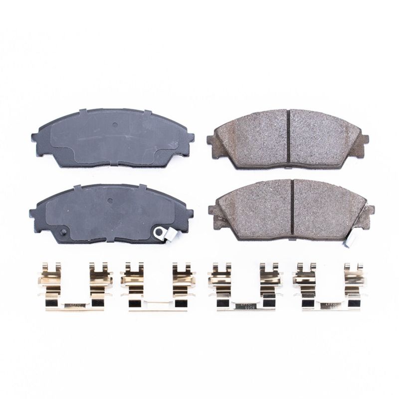 Power Stop 90-91 Honda Civic Front Z17 Evolution Ceramic Brake Pads w/Hardware