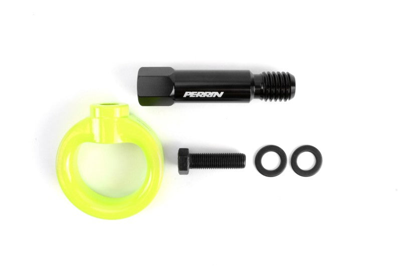 Perrin 2020 Toyota Supra Tow Hook Kit (Rear) - Neon Yellow