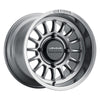 Method MR411 Bead Grip 15x10 / 6+4/25mm Offset / 4x156 / 132mm CB Gloss Titanium Wheel