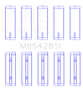 King Honda R16A/ R18A 2006- Current (Size 0.25) Main Bearing Set