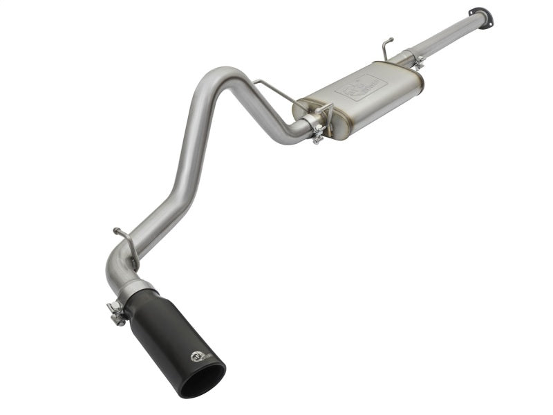 aFe MACHForce XP Cat Back SS Exhausts  Black Tips 05-12 Toyota Tacoma L4-2.7L