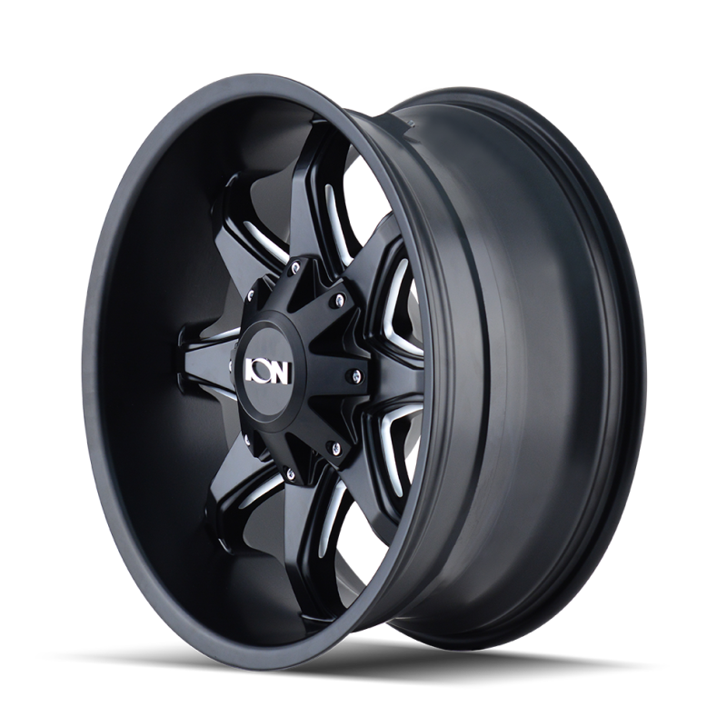 ION Type 181 20x12 / 5x127 BP / -44mm Offset / 87mm Hub Satin Black/Milled Spokes Wheel