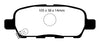 EBC 08-13 Infiniti EX35 3.5 Redstuff Rear Brake Pads