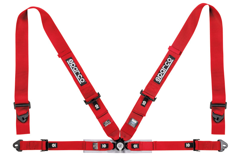 Sparco Belt 4Pt 3in/2in Competition Harness - Red