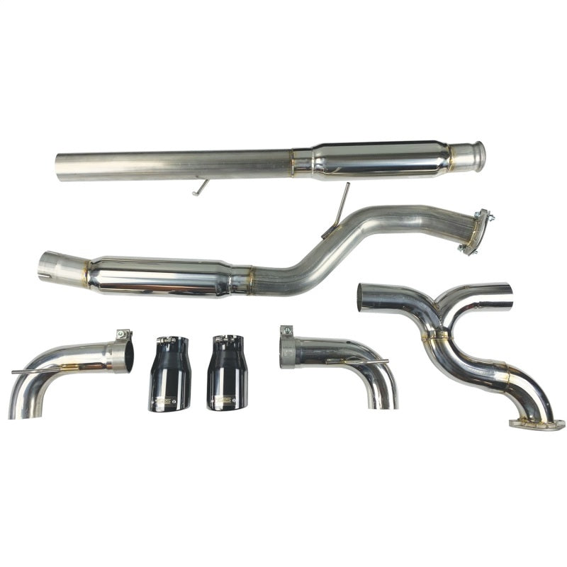 Injen 16-18 Ford Focus RS 3in Cat-Back Stainless Steel Exhaust w/ 4in Black Chrome Tips