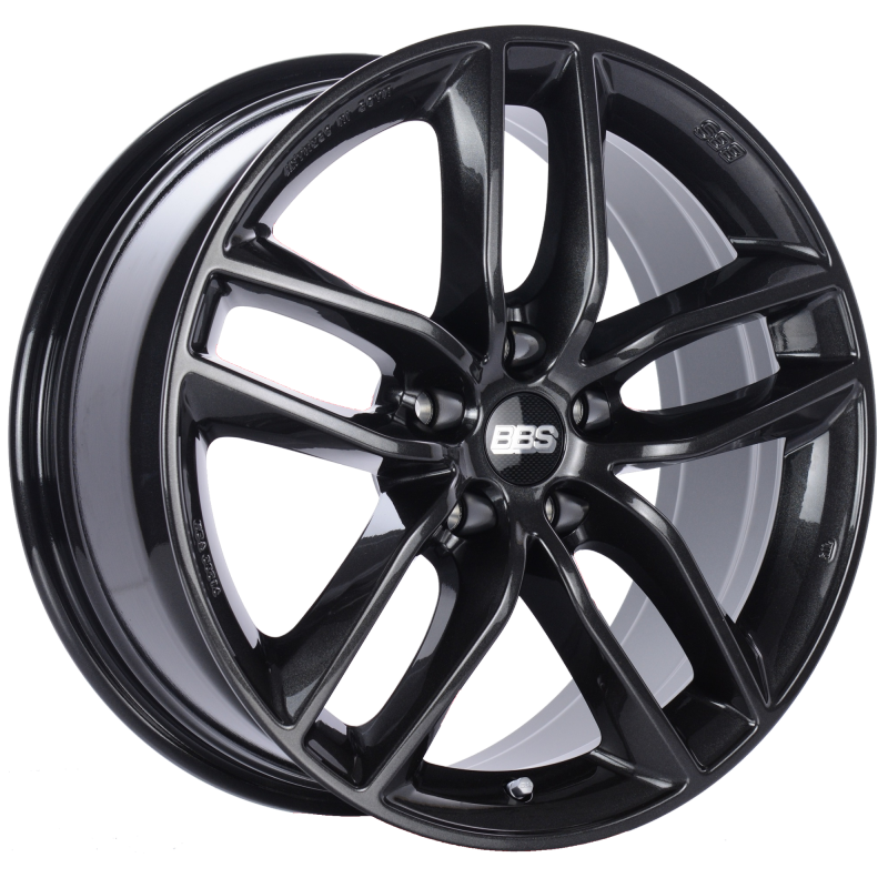 BBS SX 18x8 5x112 ET35 Crystal Black Wheel -82mm PFS/Clip Required