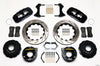 Wilwood AERO4 Rear P-Brake Kit 14.00in Drilled Mopar/Dana 2.36in Off w/Snap Ring Brng