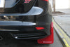 Rally Armor 12-19 Ford Focus ST / 16-19 RS Red Mud Flap w/ White Logo