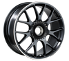 BBS CH-R 20x9 CL ET51 CB84 Satin Black Polished Rim Protector Wheel