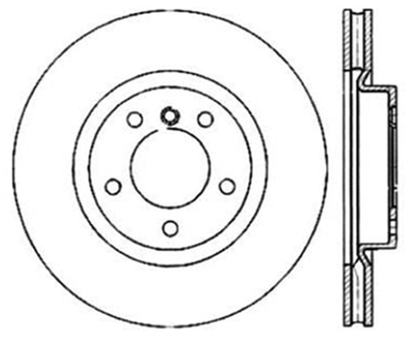 StopTech 98-02 BMW Z3 Drilled Left Front Rotor