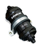 Fuelab 848 In-Line Fuel Filter Standard -6AN In/Out 6 Micron Fiberglass w/Check Valve - Black